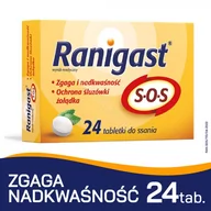 Układ pokarmowy - Polpharma Ranigast SOS 24 tabletki do ssania Wysyłka kurierem tylko 10,99 zł - miniaturka - grafika 1