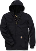 Bluzy męskie - Carhartt Bluza Carhartt Midweight Hooded ZIP Black - miniaturka - grafika 1