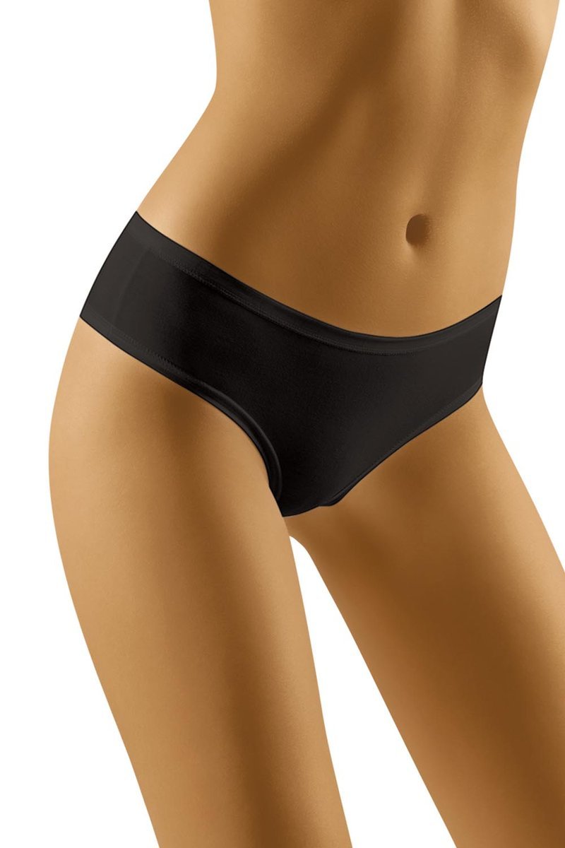 Wol-Bar Soft Sleek czarny S Majtki figi