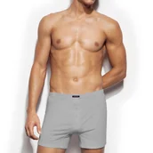 Majtki męskie - BOKSERKI ATLANTIC BMB003 SZORTY MĘSKIE LUŹNE SZARE-MELANŻ XXL - miniaturka - grafika 1