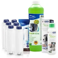 Akcesoria i części do ekspresów do kawy - Zestaw Delonghi Aqualogis AL-S002 6 szt, Płyn DELONGHI SER3013 250ml, Verde 750ml - miniaturka - grafika 1