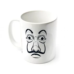 NoName kubek La Casa De Papel 300 ml ceramiczny biały/czarny twm_948230 - Kubki - miniaturka - grafika 1