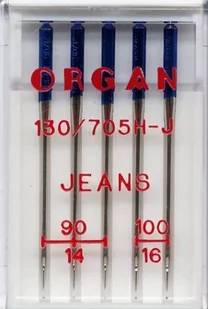 Organ Igły półpłaskie 130/705H-J do jeansu mix 90-100 ECO BOX JEANS MIX 90-100 ECO BOX - Akcesoria i części do maszyn do szycia - miniaturka - grafika 1