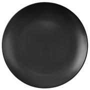 Talerze - Orion Zestaw komplet serwis obiadowy talerz głęboki płaski deserowy kubek czarny dla 4 osób ALFA 16 el. - miniaturka - grafika 1