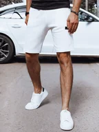 Spodenki męskie - Spodenki męskie dresowe białe Dstreet SX2384-XL - miniaturka - grafika 1