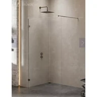 Kabiny prysznicowe - New Trendy EXK-3468 KABINA AVEXA GUNMETAL BRUSHED WALK-IN 100x200 CZYSTE 6mm ACTIVE SHIELD - miniaturka - grafika 1
