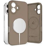 Etui i futerały do telefonów - Etui TECH-PROTECT Liquid Silicone Magsafe do Apple iPhone 16 Brązowy - miniaturka - grafika 1