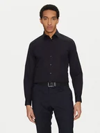 Koszule męskie - Calvin Klein Koszula K10K109509 Granatowy Slim Fit - miniaturka - grafika 1