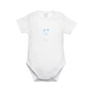 Body krótki rękaw unisex, biały z nadrukiem/Olimpias - Body dla niemowląt - miniaturka - grafika 1