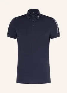 J.Lindeberg Funkcyjna Koszulka Polo blau - Moda i Uroda OUTLET - miniaturka - grafika 1