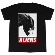 Koszulki męskie - Koszulka męska z logo Alien Tex, czarna XXL | do 5XL, pomysł na prezent urodzinowy dla facetów, Alien Film Top - miniaturka - grafika 1