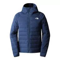 Kurtki i kamizelki sportowe męskie - Kurtka The North Face Belleview Stretch Hooded Down Jacket 0A7UJEHDC1 - granatowa - miniaturka - grafika 1