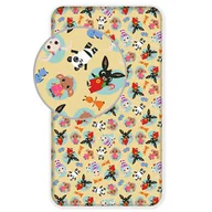 Prześcieradła dla dzieci - Jerry Fabrics Prześcieradło bawełniane z gumką 90x200 Króliczek Bing 051 5178 - miniaturka - grafika 1