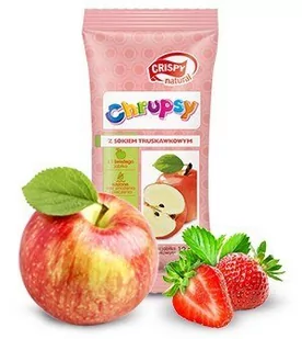 Crispy Natural Kostki jabłka z sokiem truskawkowym Crispy Natural, 12g - Soki i napoje niegazowane - miniaturka - grafika 1