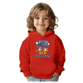 Bluzy dla dziewczynek - BLUZA DZIECIĘCA Z KAPTUREM 67 SIX SEVEN KLOCKI VIRAL 146-152 PREZENT - miniaturka - grafika 1