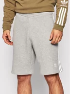 Spodnie sportowe męskie - Adidas Szorty sportowe 3-Stripes DH5803 Szary Regular Fit - miniaturka - grafika 1