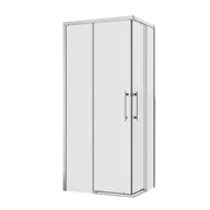 Kabiny prysznicowe - Kabina prysznicowa prostokątna Remix 90 x 70 x 195 cm chrom Sensea - miniaturka - grafika 1
