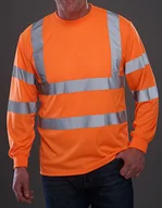 Bluzy męskie - YOKO męska bluza odblaskowa Hi Vis z długim rękawem HVJ420 Orange Hi-Vis Orange XXL - miniaturka - grafika 1