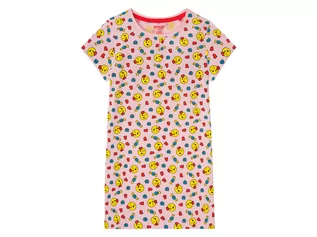 Piżamy dla dziewczynek - Piżama (t-shirt + szorty) lub koszula nocna dziewczęca z biobawełny (98/104, Różowy) - grafika 1