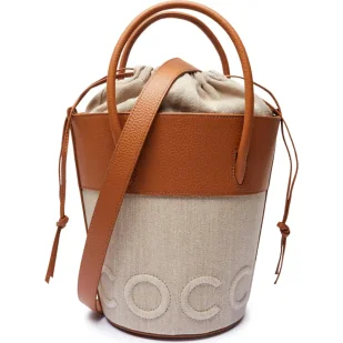 Coccinelle Worek MYRTHA z dodatkiem skóry - Torebki damskie - miniaturka - grafika 1