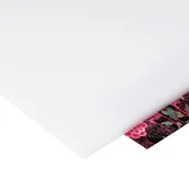 Płyty meblowe - Szkło z polistyrenu 4 mm gładka mleczna 100 x 100 cm Robelit - miniaturka - grafika 1