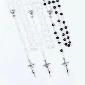 Pamiątka Pierwszej Komunii Świętej - Różaniec - Pierwsza Komunia Święta - 6 mm - kryształ - miniaturka - grafika 1