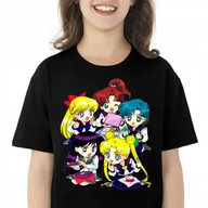 Moda i Uroda OUTLET - 152 KOSZULKA CZARODZIEJKA Z KSIĘŻYCA CZARNA 3142 - miniaturka - grafika 1