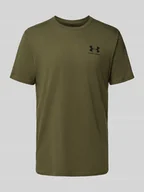 Koszulki męskie - T-shirt z nadrukiem z logo - miniaturka - grafika 1