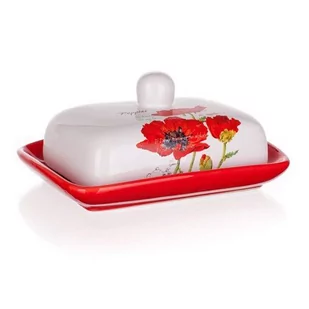 Banquet Red Poppy Maselniczka czerwony - Inne naczynia kuchenne - miniaturka - grafika 1