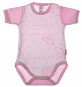 Body dla niemowląt - Body KRÓTKI rękaw 100% Bawełna MISIE RÓŻ r 98 KLEKLE - miniaturka - grafika 1