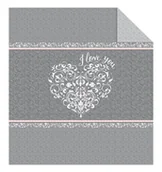 Narzuty - Detexpol Narzuta do pokoju do sypialni 170x210 cm pikowana serce K0_03_20210929114731 - miniaturka - grafika 1