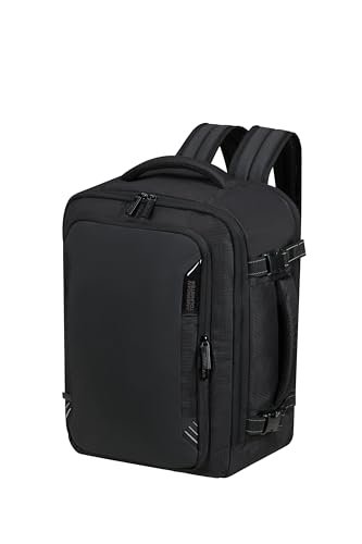 American Tourister Take2Cabin Pro - Ryanair/Wizz Air/Vueling torba kabinowa (40 x 30 x 20 cm, 26,5 l, 0,60 kg) – bagaż podręczny pod siedzeniem, plecak samolotowy, plecak S/M pod siedzeniem, czarna