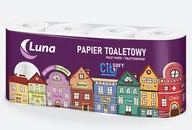 Papier toaletowy - Papier toaletowy A'8 Luna City soft celuloza 3 warstwy perforacja 150 listków luna - miniaturka - grafika 1