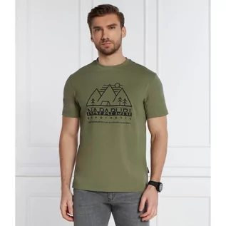 Koszulki męskie - Napapijri T-shirt | Loose fit - grafika 1
