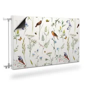 Dekoracje domu - Magnetyczna OSŁONA NA KALORYFER Delikatne Liście Ptaki 120cm x 60cm - miniaturka - grafika 1