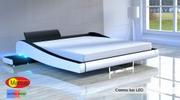 Łóżka - Zestaw - łóżko COSMO LUX LED  materac kieszeniowy  VERONA - 120x200 - miniaturka - grafika 1