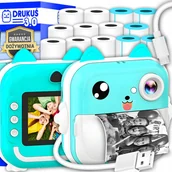 Drukarki kart i etykiet - 3.0 DRUKARKA TERMICZNA APARAT KAMERA NATYCHMIASTOWY DRUK +13 ROLEK - miniaturka - grafika 1