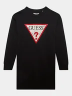 Sukienki i spódniczki dla dziewczynek - Guess Sukienka codzienna J3YK20 KA6R3 Czarny Regular Fit - miniaturka - grafika 1