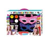 Zabawki kreatywne - Zestaw Do Malowania Twarzy Maski Farbki Pędzel Karnawał Halloween Zmywalne - miniaturka - grafika 1