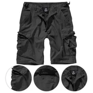 Spodnie sportowe męskie - Szorty turystyczne męskie Brandit BDU Rip-Stop Czarne - miniaturka - grafika 1