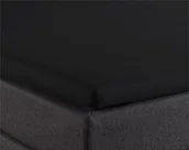 Prześcieradła - Prześcieradło na gumce, dzielone - bawełna k. czarny 160 x 220 - miniaturka - grafika 1