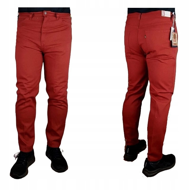 LEVI'S -VINTAGE CLOTHING oryginalne spodnie męskie Levis ciemnorude W30/L30