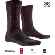Skarpetki damskie - Skarpety X-Socks Trek X Merino Light Socks czerwony Dark Ruby/Midnight Blue 45-47 - miniaturka - grafika 1