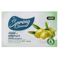 Mydła - Spring Blossom Nawilżające Mydło w Kostce Oliwka i Jogurt 90g - miniaturka - grafika 1