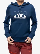 Bluzy sportowe damskie - Bluza damska Helly Hansen Nord Graph Pullover Hoodie - ocean - miniaturka - grafika 1