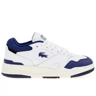 Buty sportowe męskie - Buty Lacoste Lineshot Mesh Collar Leather Trainers 746SMA0075-042 - białe - miniaturka - grafika 1