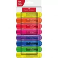 Przybory szkolne - Faber-Castell Zakreślacz neonowy 8 kolorów - miniaturka - grafika 1