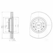 Tarcze hamulcowe - Tarcza hamulcowa DELPHI BG4256 - miniaturka - grafika 1