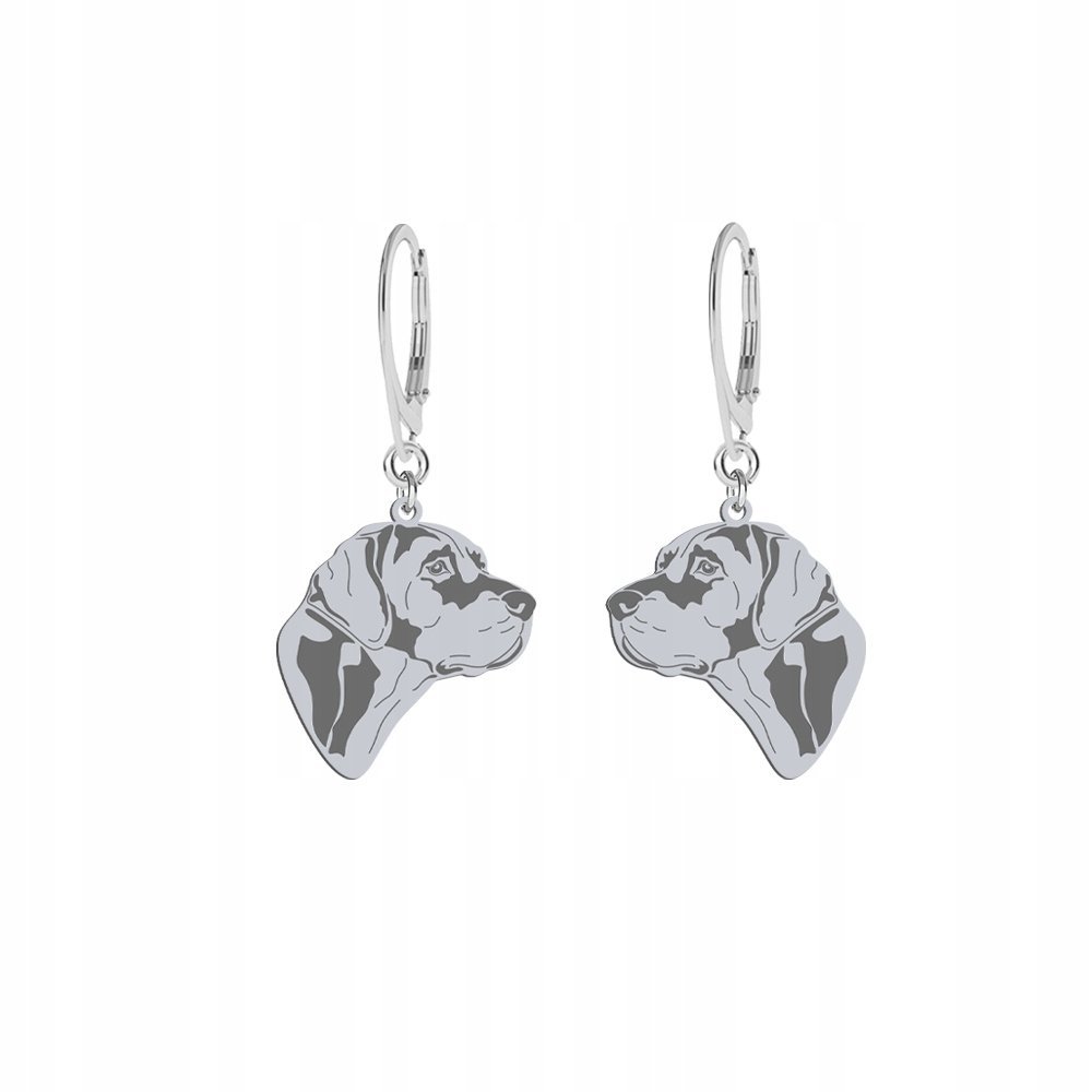 Kolczyki Srebrne z psem Louisiana Catahoula 925 Prezent Biżuteria GRAWER