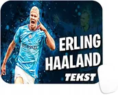 Podkładki pod mysz - PODKŁADKA POD MYSZKĘ Z NADRUKIEM ERLING HAALAND PREZENT -TEKST -20X24 - miniaturka - grafika 1